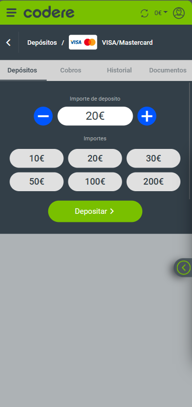 app de codere cobros