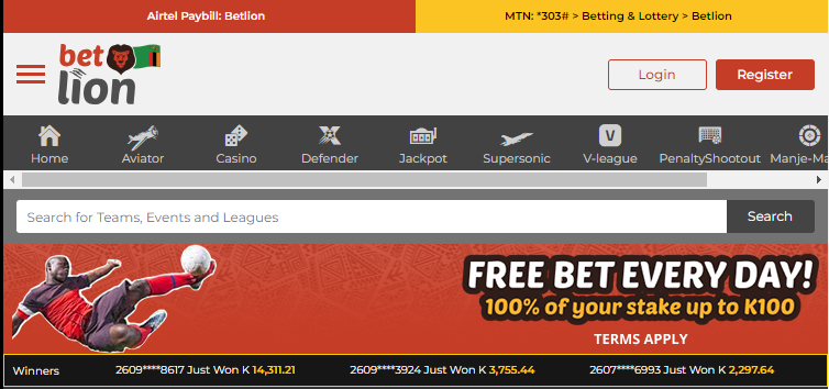 Images show a betting site's free bet page