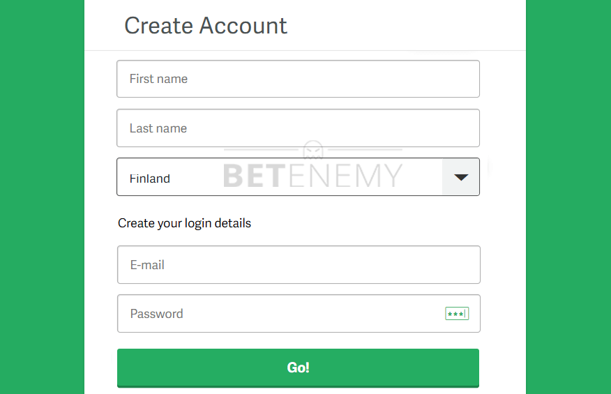 Paf registration page