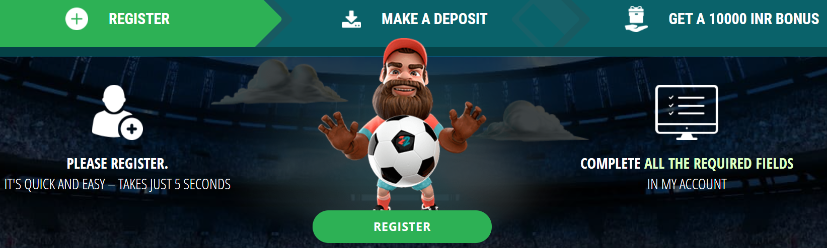 An image of 22bet welcome bonus