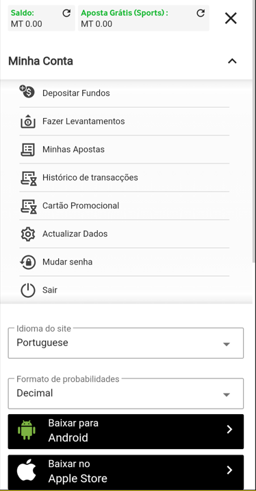 Chat de atendimento ao vivo da Betway mobile