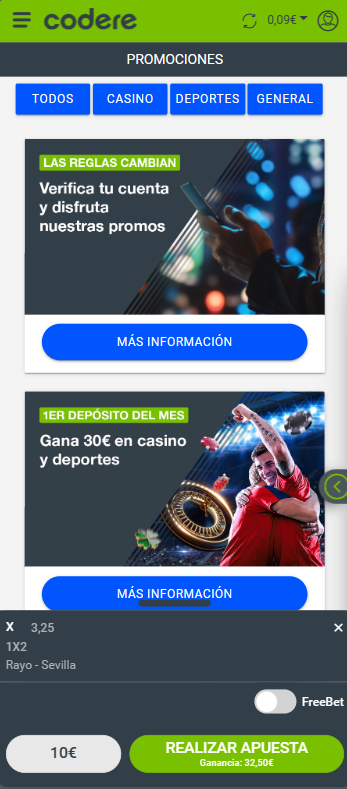 app móvil de Codere