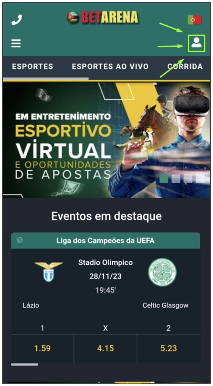  Como fazer login na versão mobile, passo 2