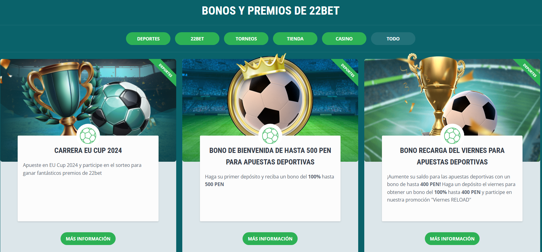 promociones de 22Bet casa de apuestas