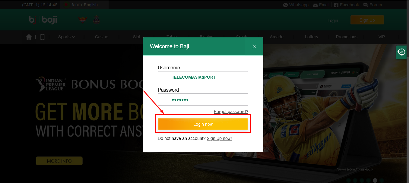 Complete Baji Login Process