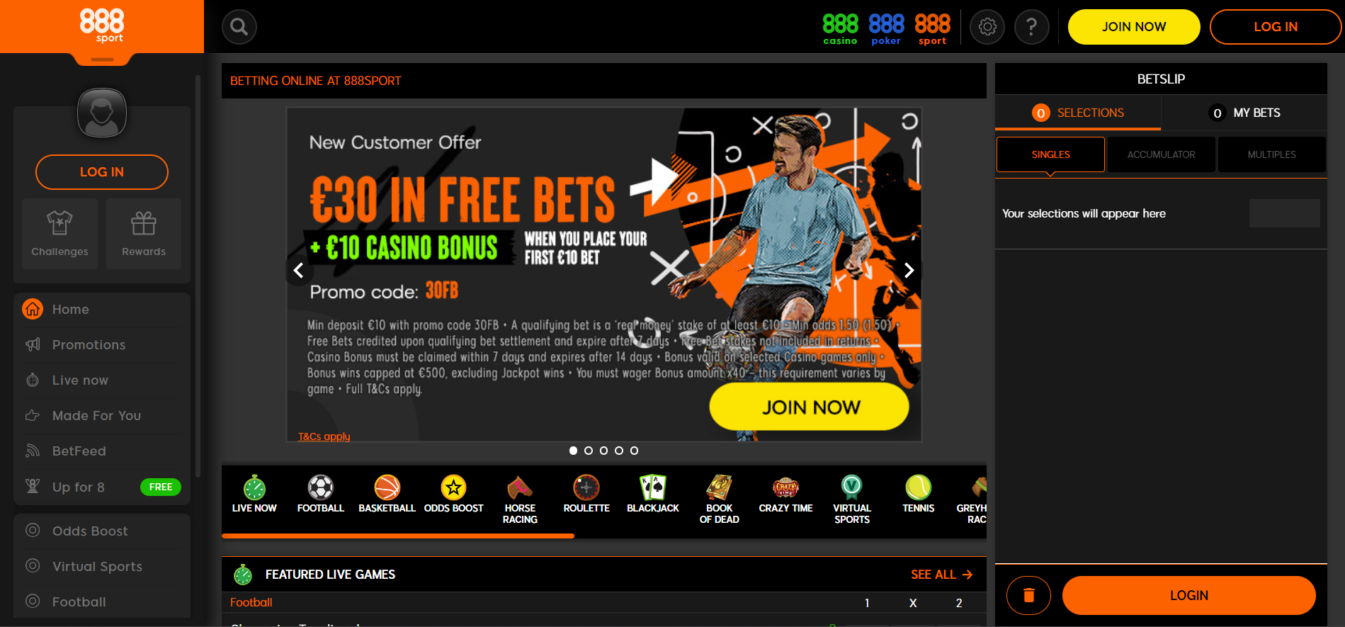 888Bet sign up