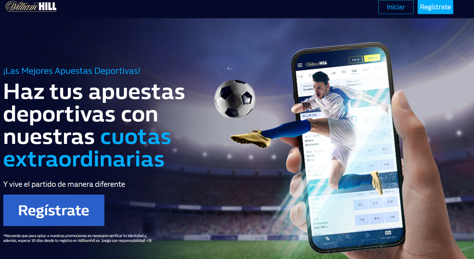 plataforma de la casa de apuestas William Hill