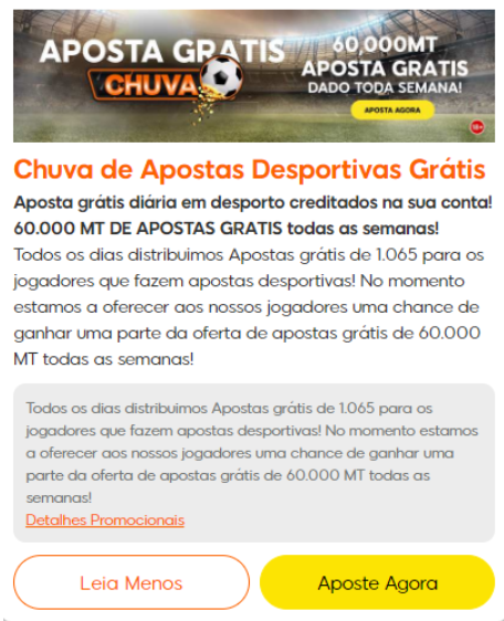 Bónus de apostas grátis em sites de apostas