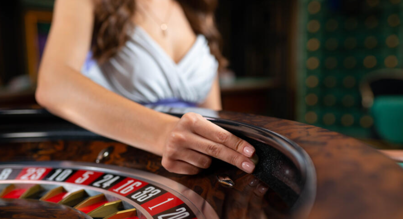 An image showing a roulette wheel