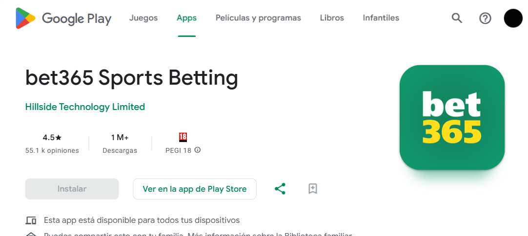 app bet365 para descargar en Google Play