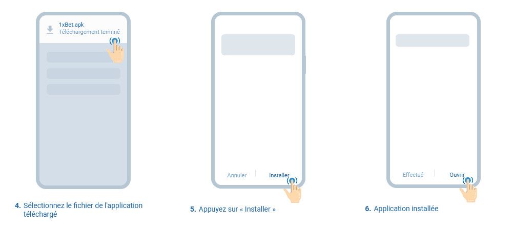 Etape 3 – Installer 1xBet App