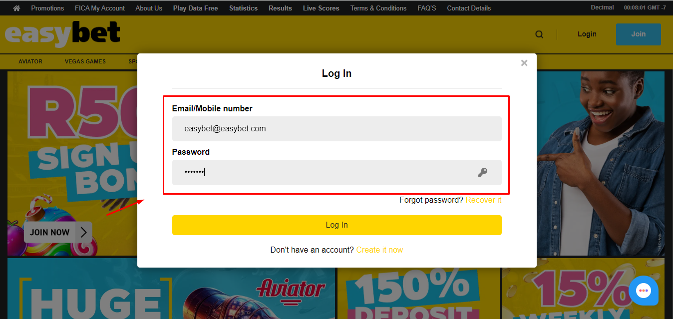 Easybet login south africa