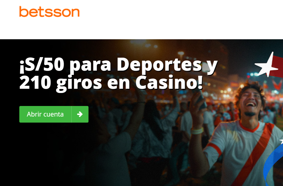 Promocion de bienvenida Perú betsson codigo promocional