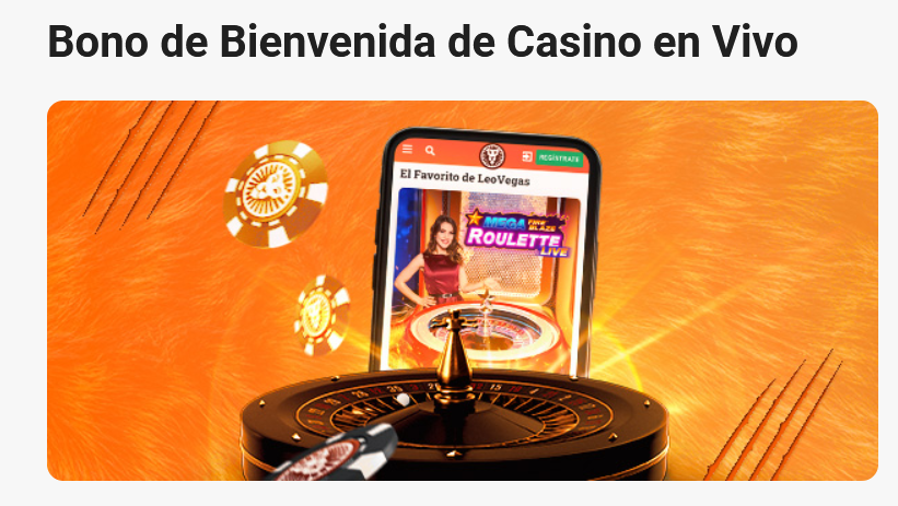 Oferta de bienvenida para la sección casino código promocional leovega