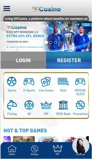 B9Casino iOS app