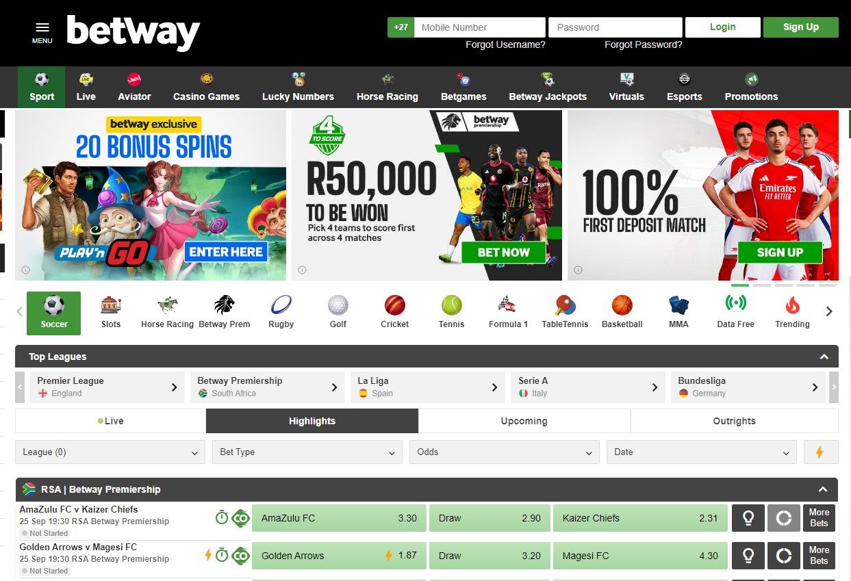 Visit The Official Betway Website