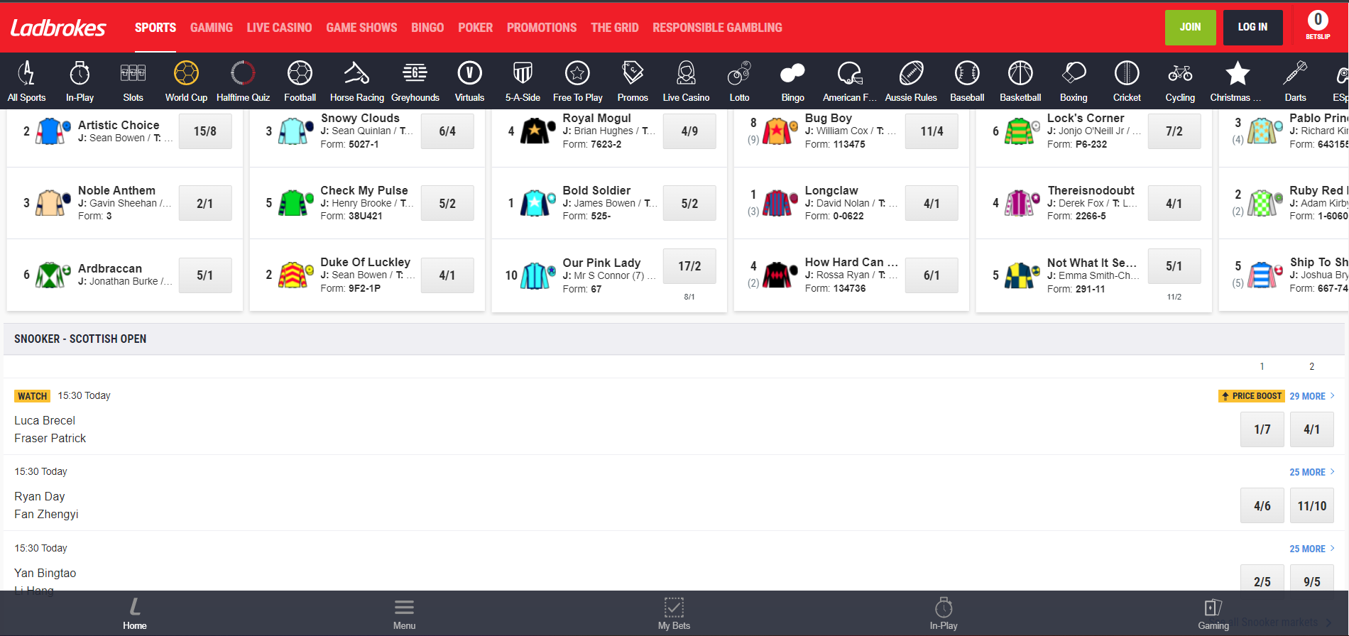 Image for Ladbrokes app.