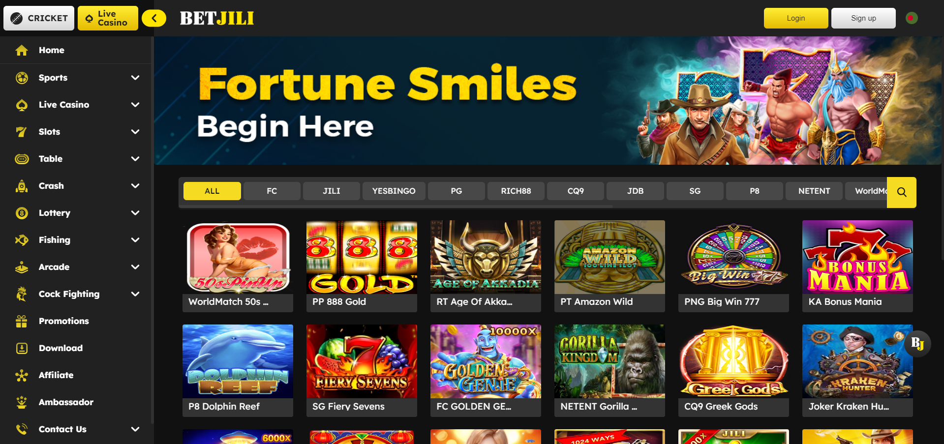 slots games on Betjili