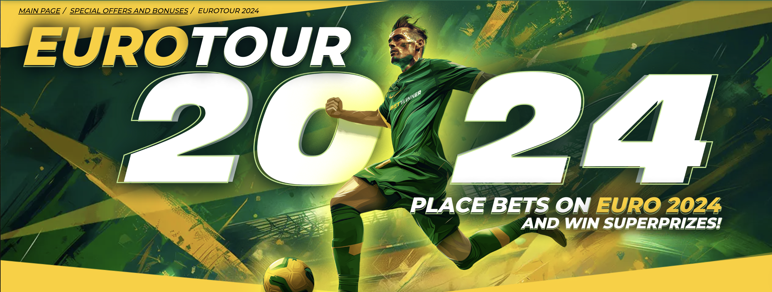 Betwinner EuroTour 2024 promotion