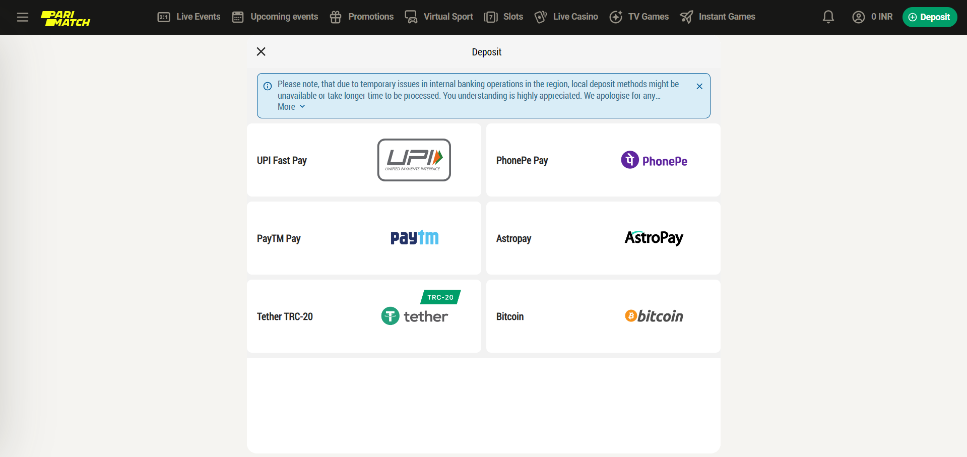 Withdrawal methods on betting sites