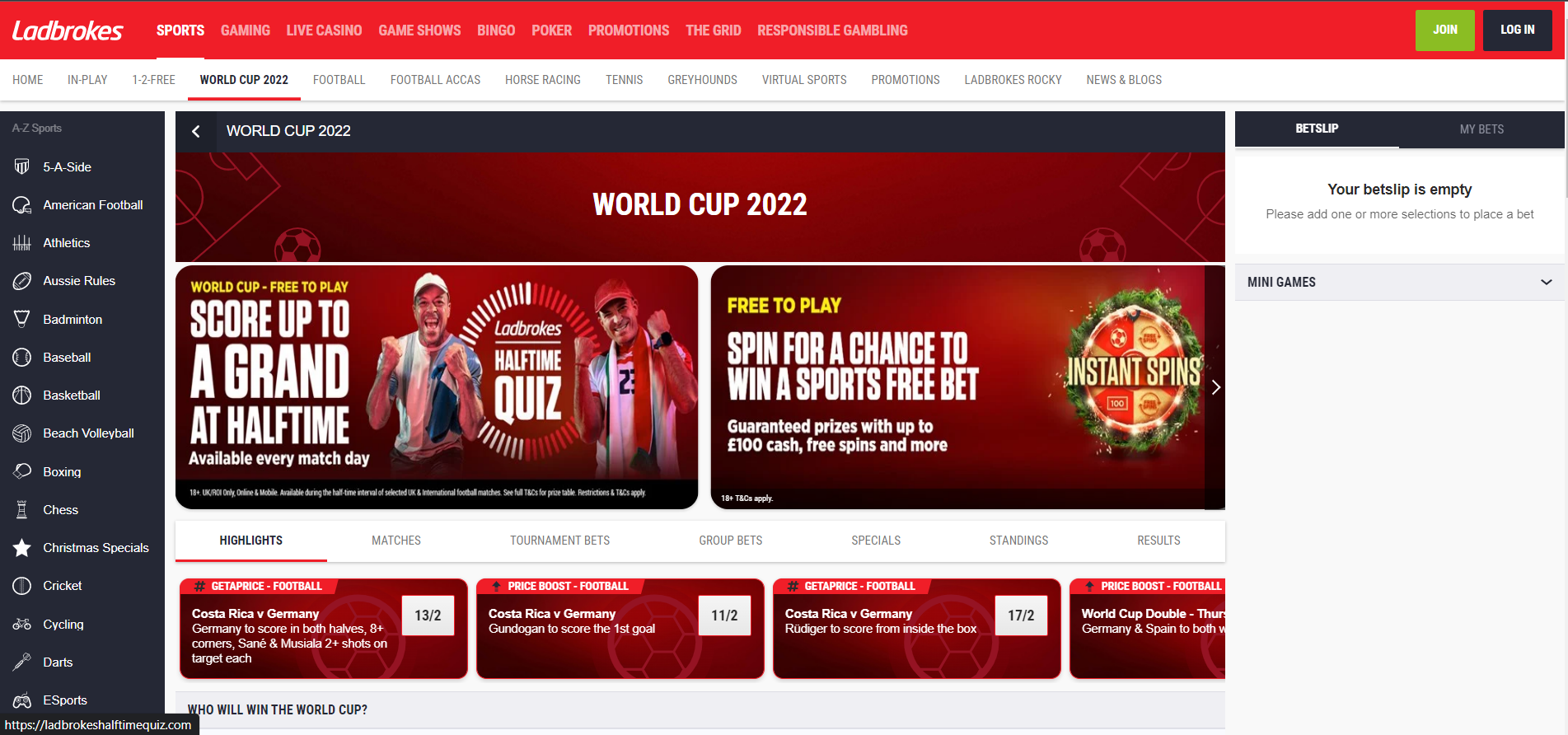 Image for ladbrokes website