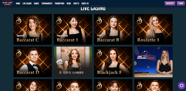 Click the Playlive casino login button