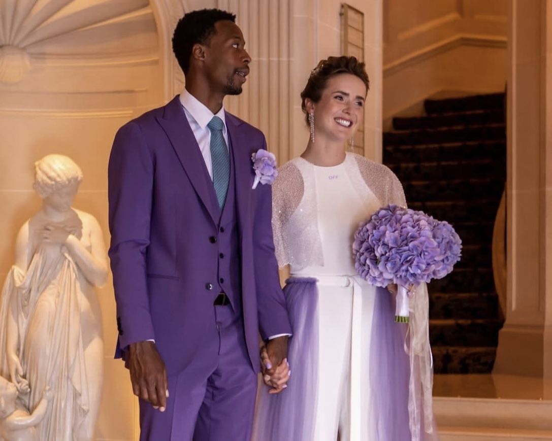 Gaël Monfils and Elina Svitolina