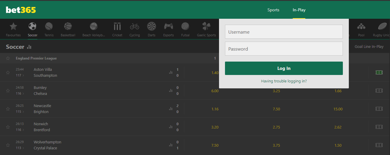 Bet365 India Computer Login