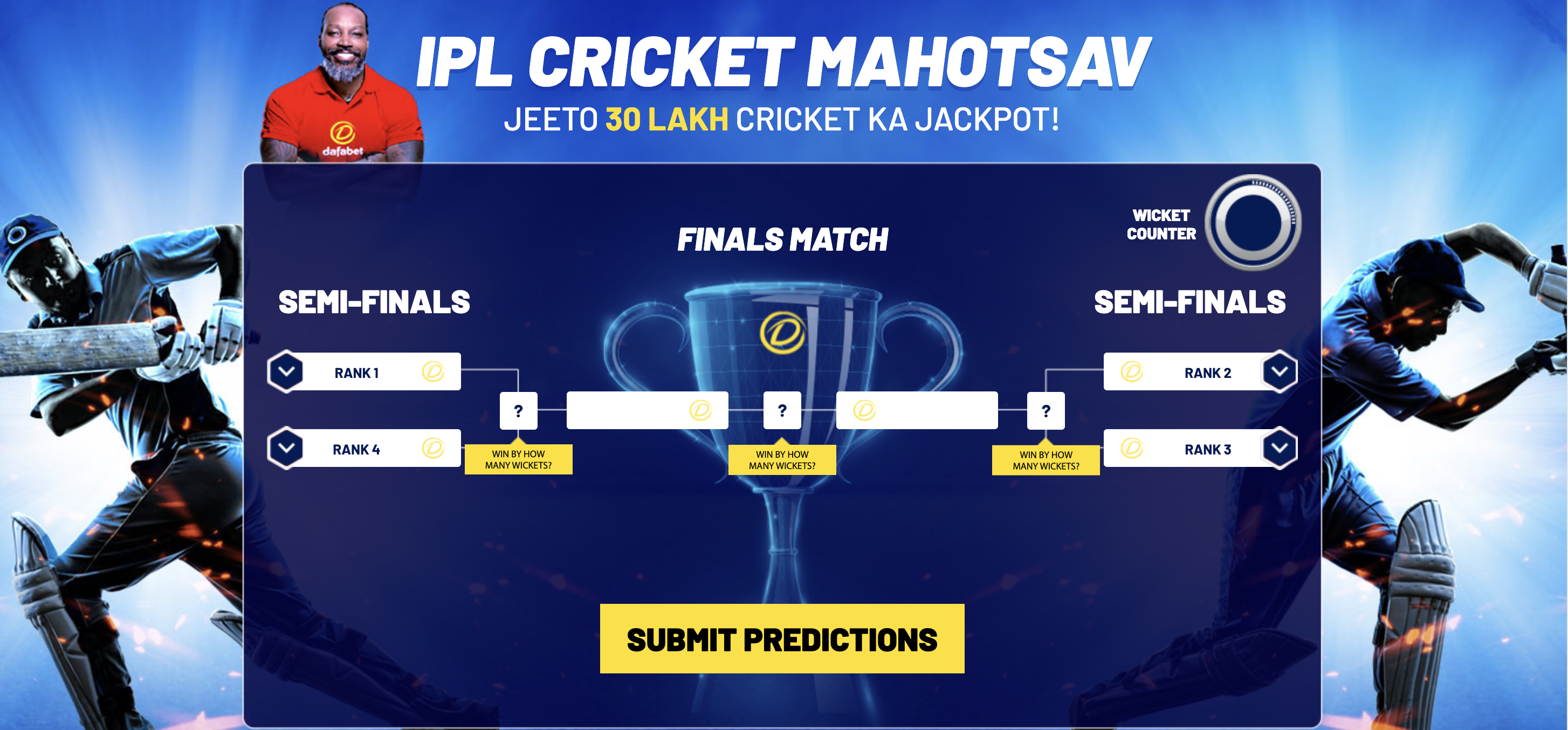 Dafabet IPL Cricket Mahotsav Bonus up to 30,00,000 INR