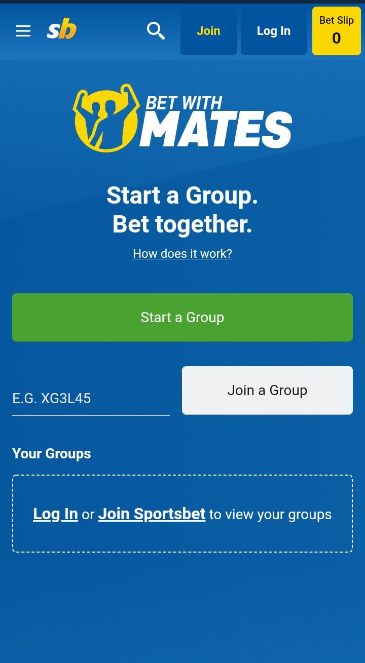 Sportsbet Mobile version