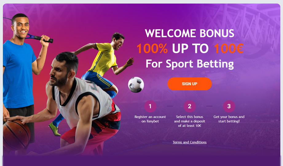 Bono del 100% hasta 100 EUR para apuestas deportivas