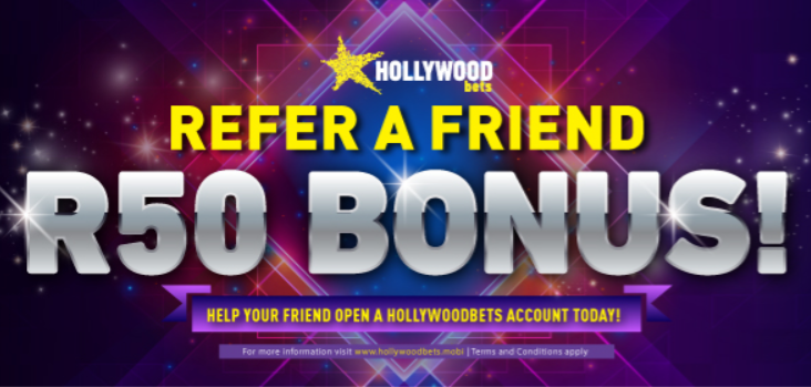 Refer a Friend image on Hollywoodbets