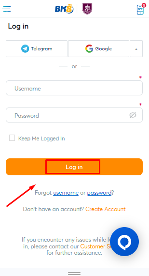 BK8 Mobile App Login