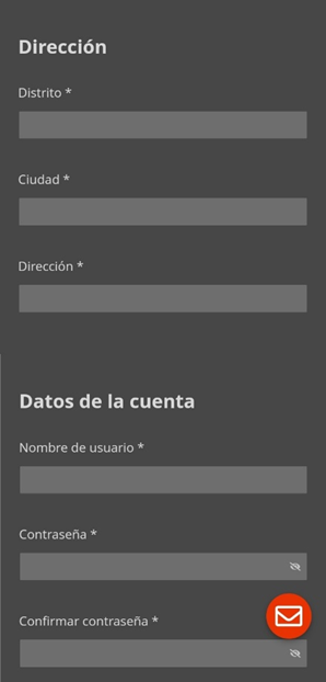 Registrarse en Inkabet desde la app