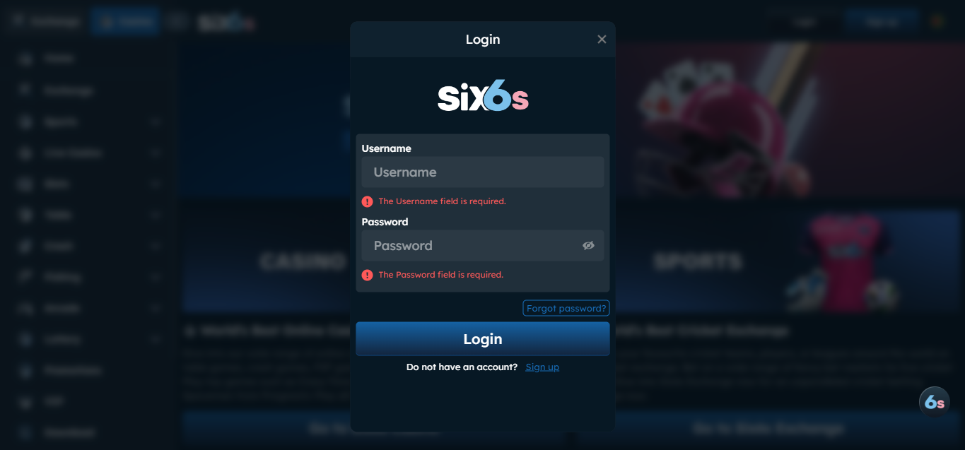 Six6s Account Login