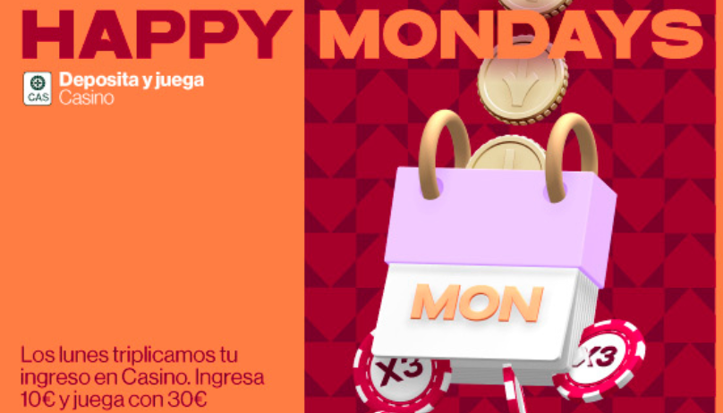 Imagen de ofertas de promociones en deportes y casino de RETAbet España/Happy Mondays