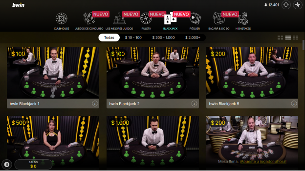 Casino en vivo Bwin