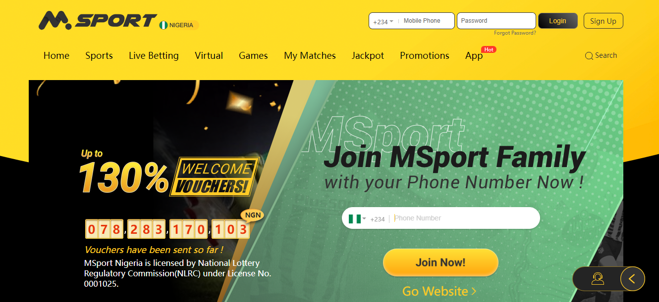 Visit the Msport Nigeria site