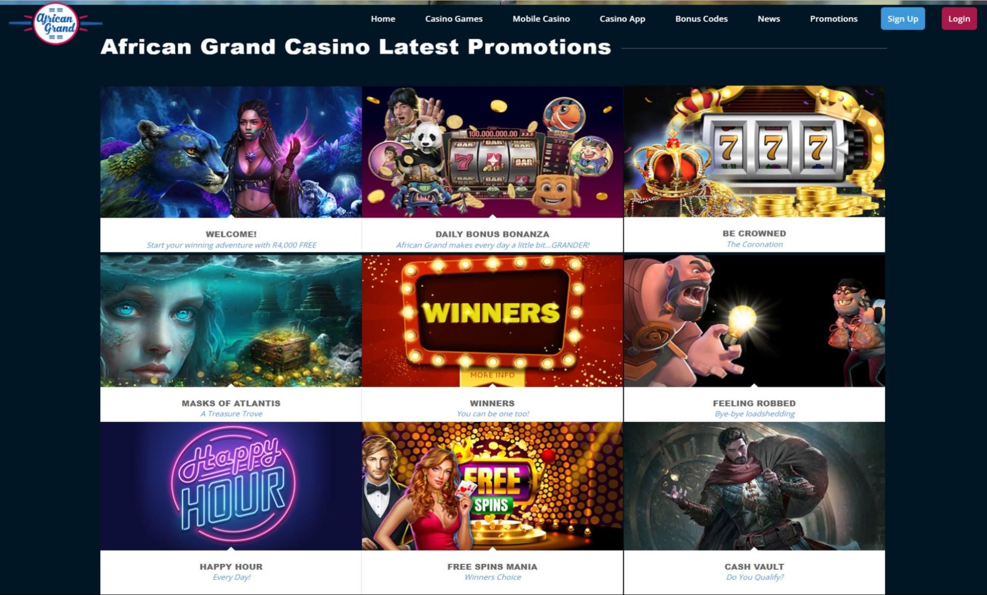 AfricanGrand Promo Homepage