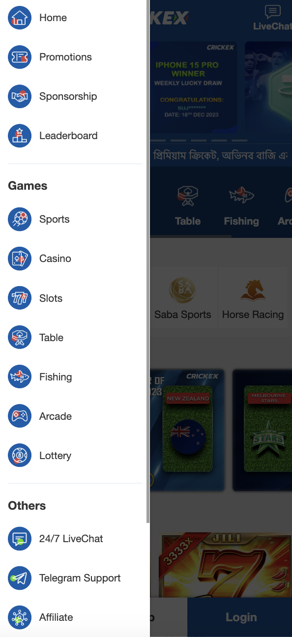 Crickex betting app Bangladesh