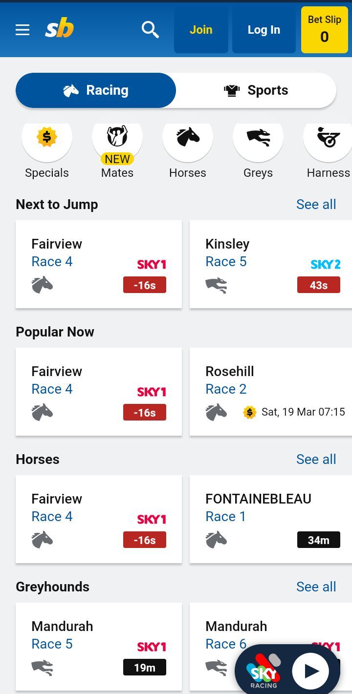 Download the Sportsbet Mobile app 