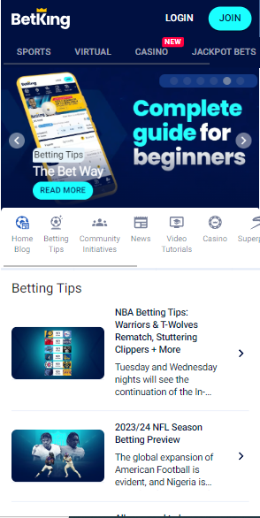  Betking Nigeria iOS App Page Image 