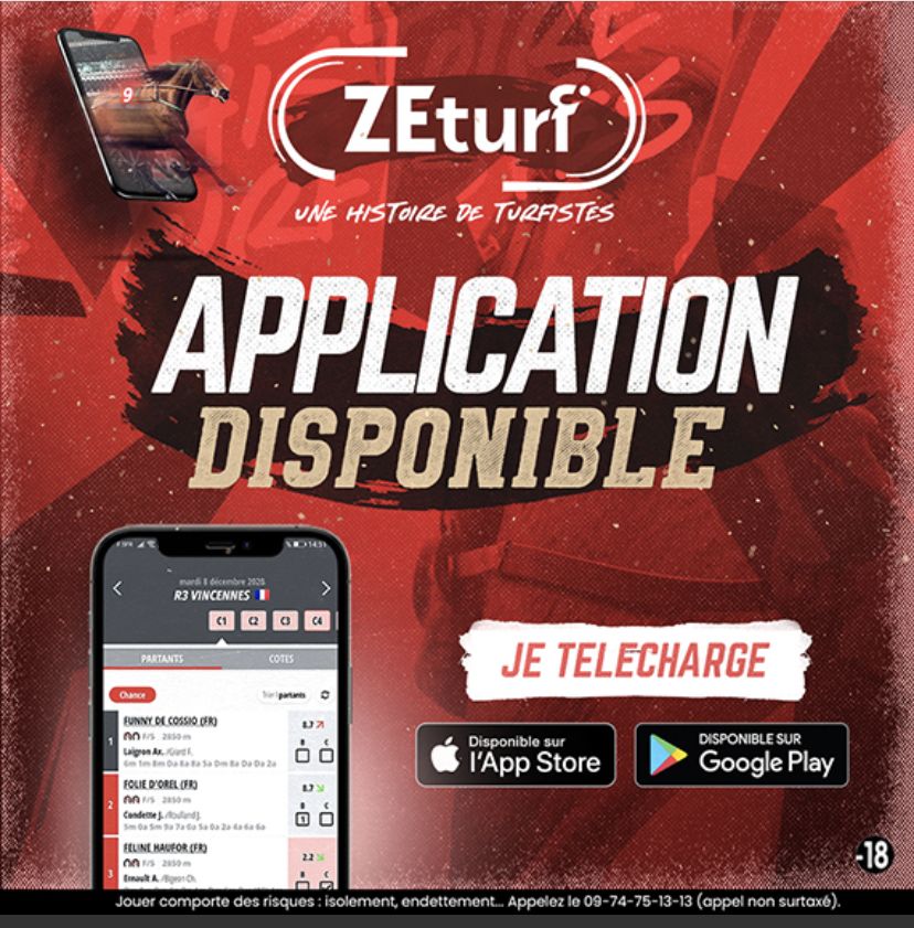 Image montrant comment obtenir l’application Zeturf