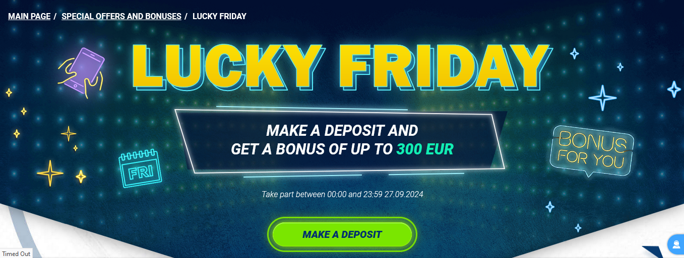 1xBet Bangladesh Lucky Friday Bonus image