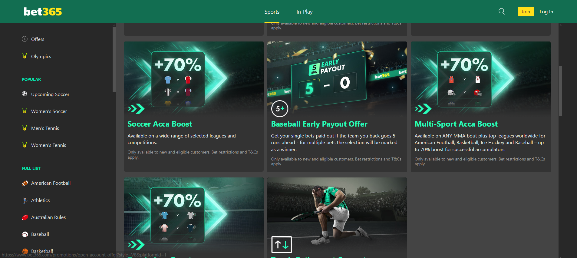 Welcome bonus on bet365