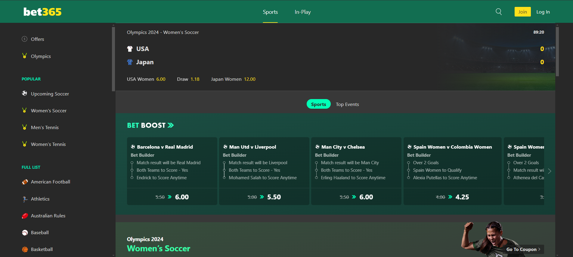 Registration on Bet365