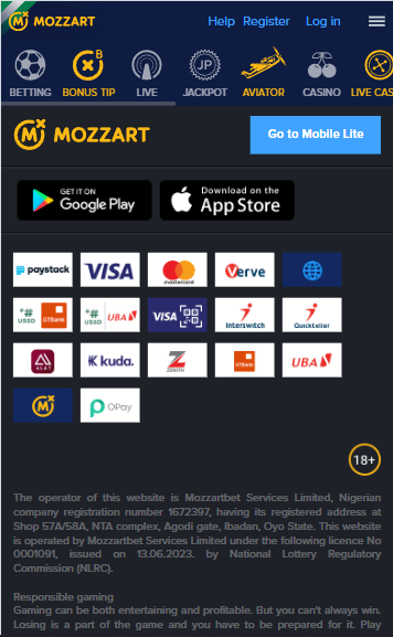 Mozzartbet Android app image