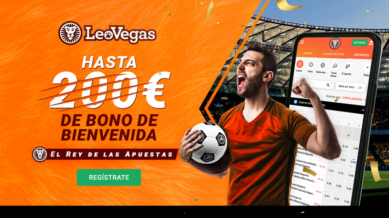 LeoVegas bono de bienvenida en apuestas deportiva