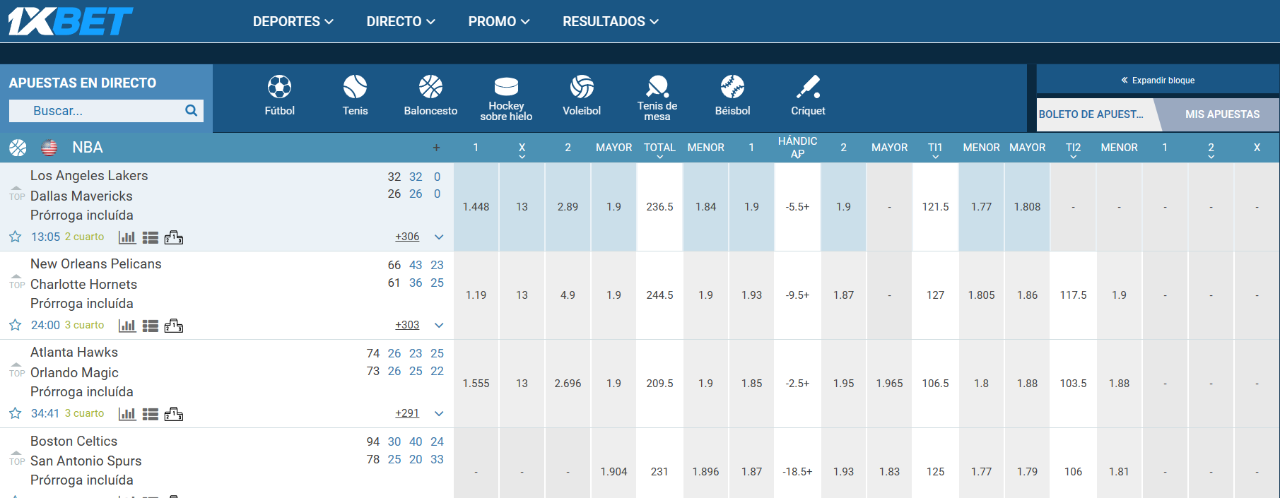 plataforma de la casa de apuestas 1xbet