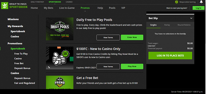 Image of DraftKings app bonus